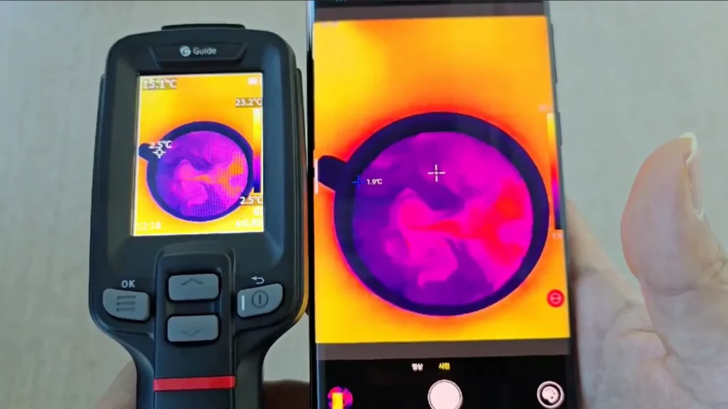 열화상 카메라 e2 대류중