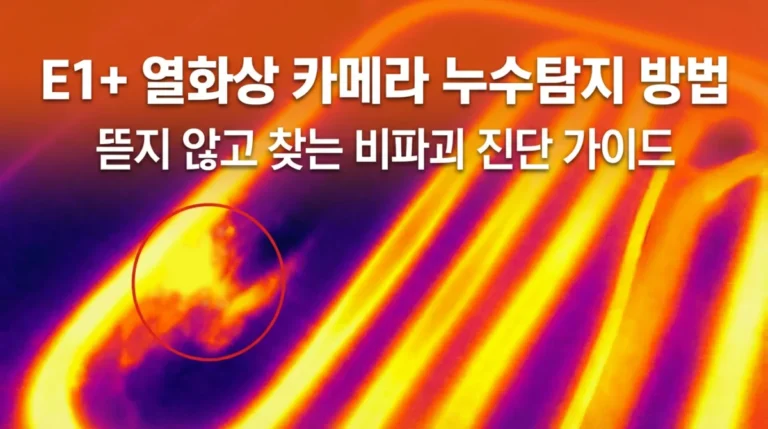 E1+ 열화상 카메라 누수탐지 썸네일