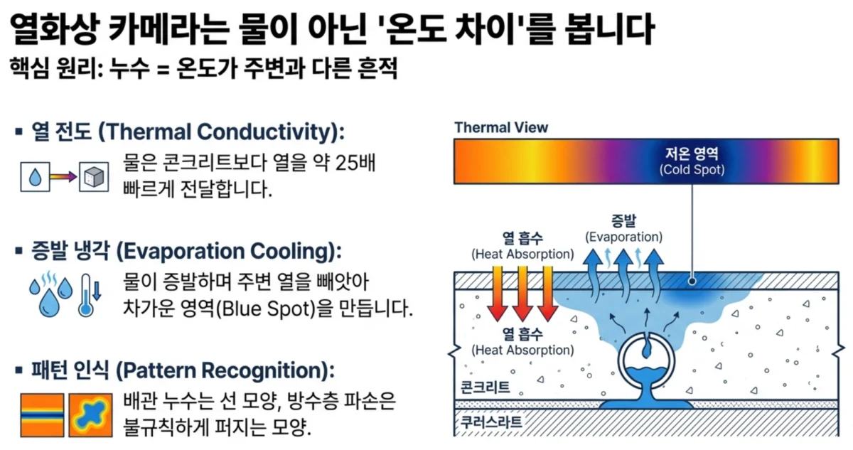열화상카메라 누수탐지 원리
