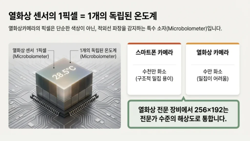 열화상카메라 해상도 1픽셀