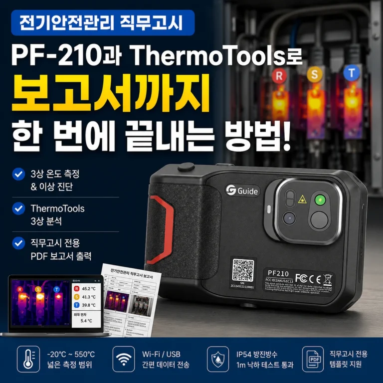 전기안전관리 직무고시를 pf210과 써모툴즈로 하는 방법